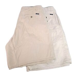 Ivy Crew Men’s Shorts Lot (2) Size 38 Tan Khaki Casual Chino Flat Front Bundle